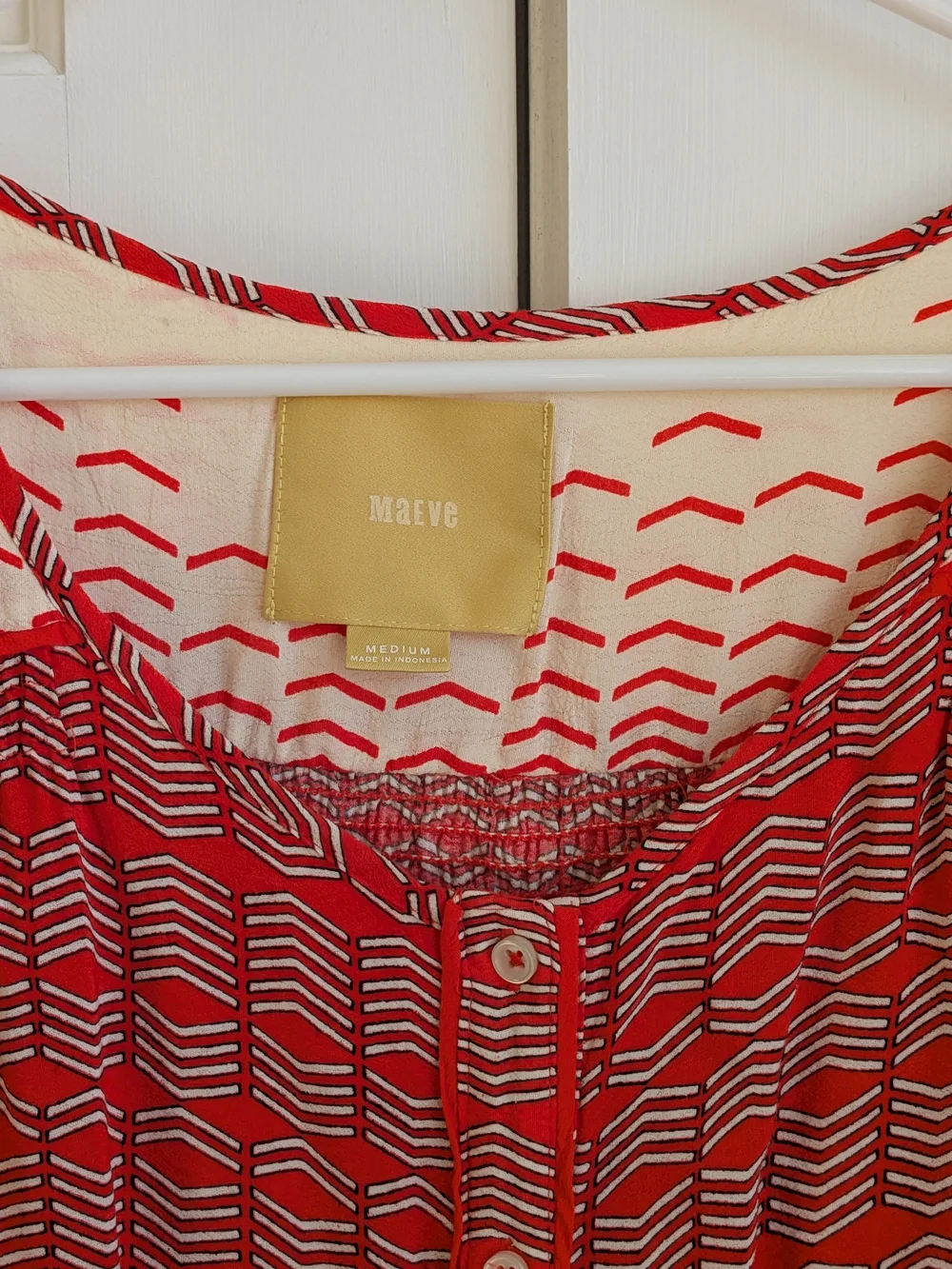 Maeve Anthropologie Button-Front Dress Size Medium - Picture 2 of 3
